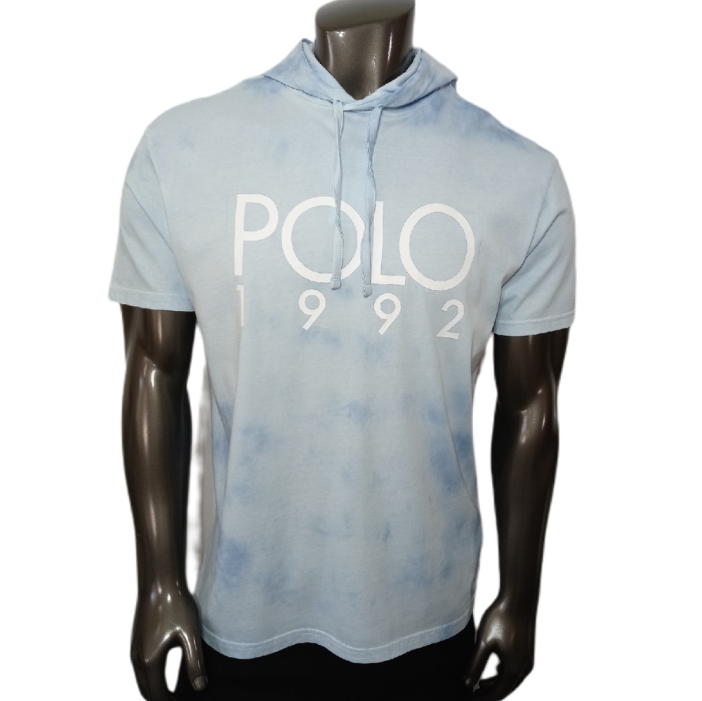Ralph Lauren Polo Tie Die Hoodie Tee Shirt - Colo